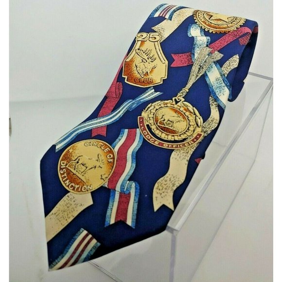 Moose Lodge Director General's Circle Of Distinction 60" 100% Silk Fraternal Tie - Picture 1 of 4